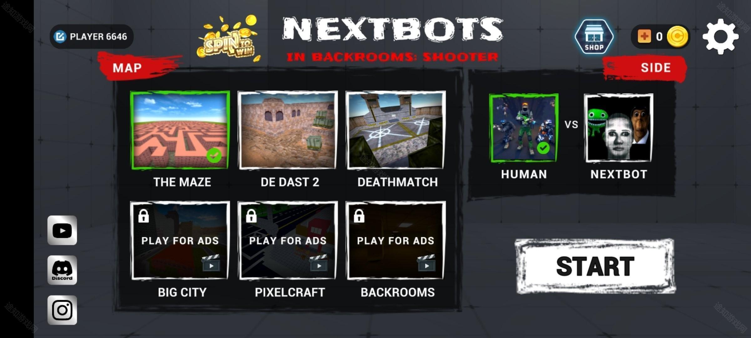 Nextbots沙盒射击游戏